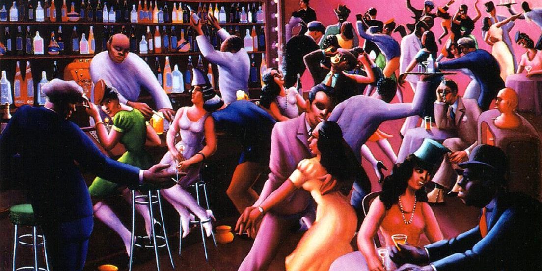 A Harlem Renaissance painting.