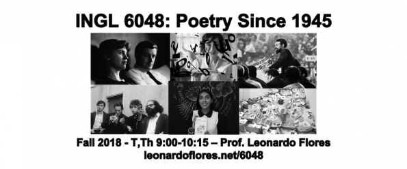 Promotion of the course INGL 6048: Poetry since 1945.