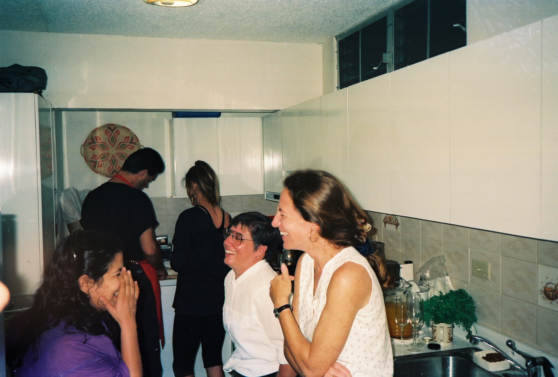 Liz Dayton at a Christmas party in 1992.