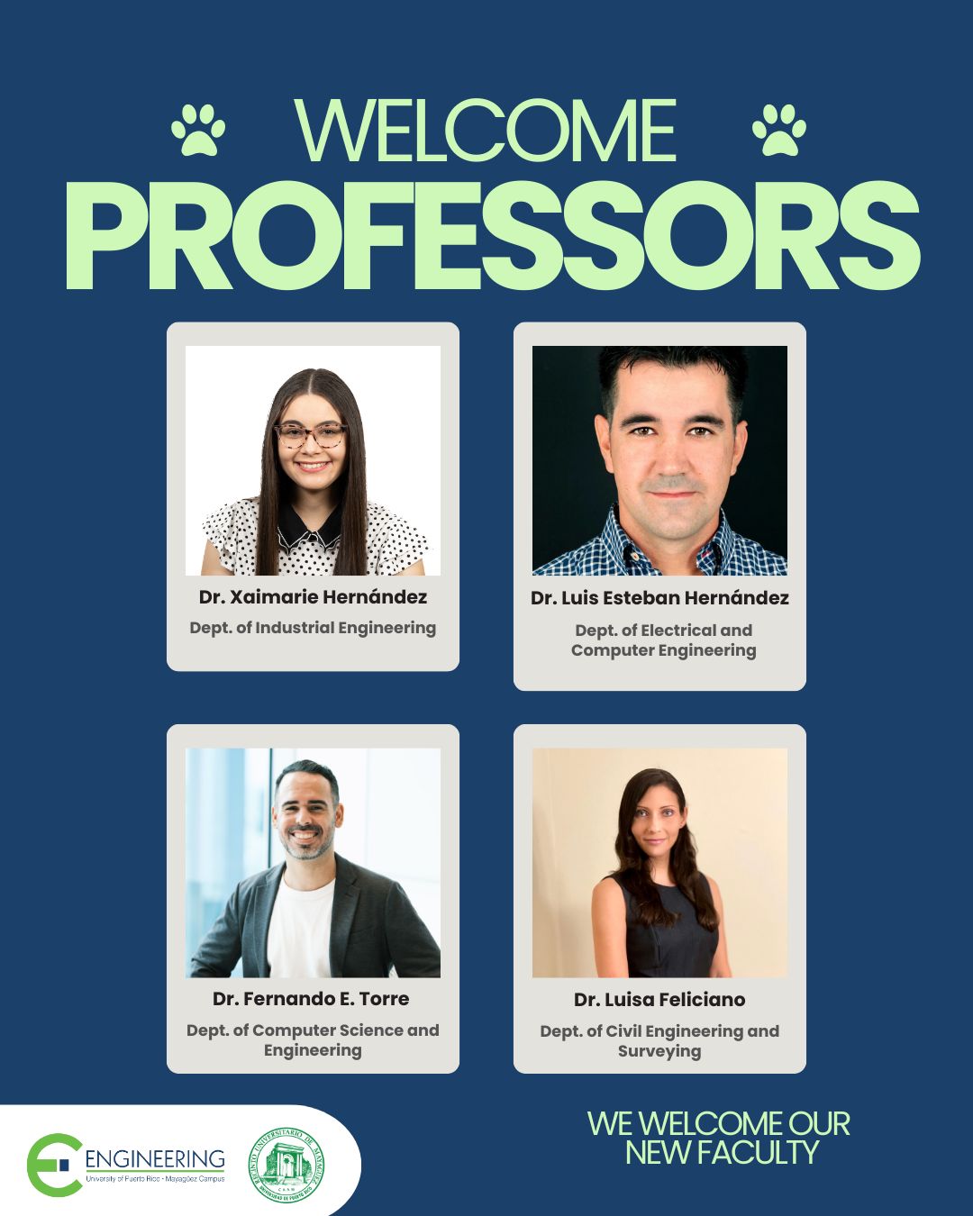 Welcome New Faculty - College of Engineering Research and Innovation