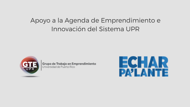 apoyo a la agenda de emprendimiento upr