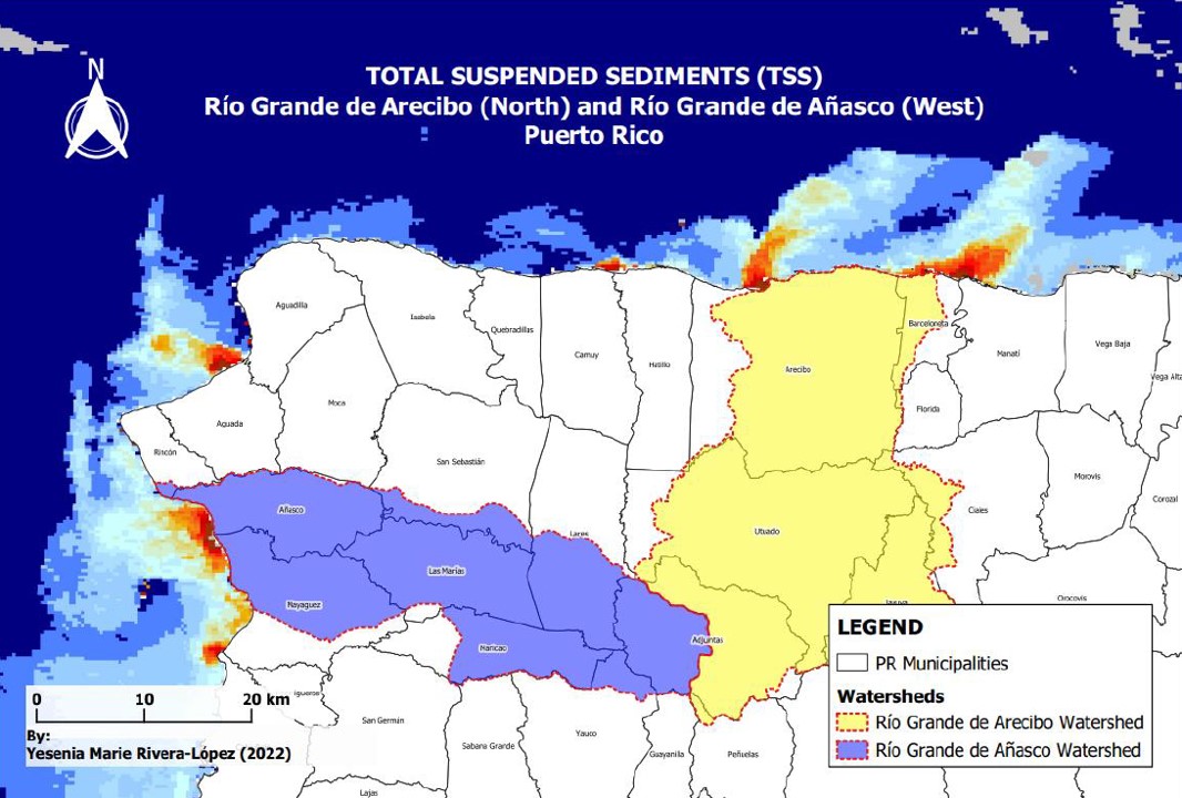 Impact of landslides on suspended sediments is evaluated with satellite imagery