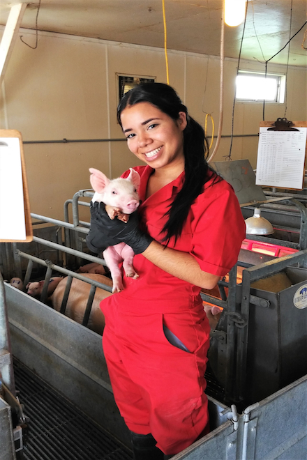 La futura veterinaria iniciará sus estudios graduados en North Carolina University. Suministrada