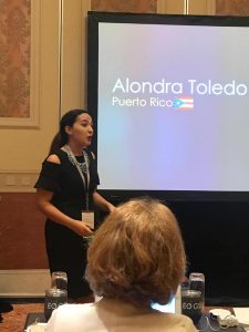 Alondra, quien representó a Puerto Rico, formó parte del grupo de 52 estudiantes emprendedores finalistas a nivel mundial. Suministrada