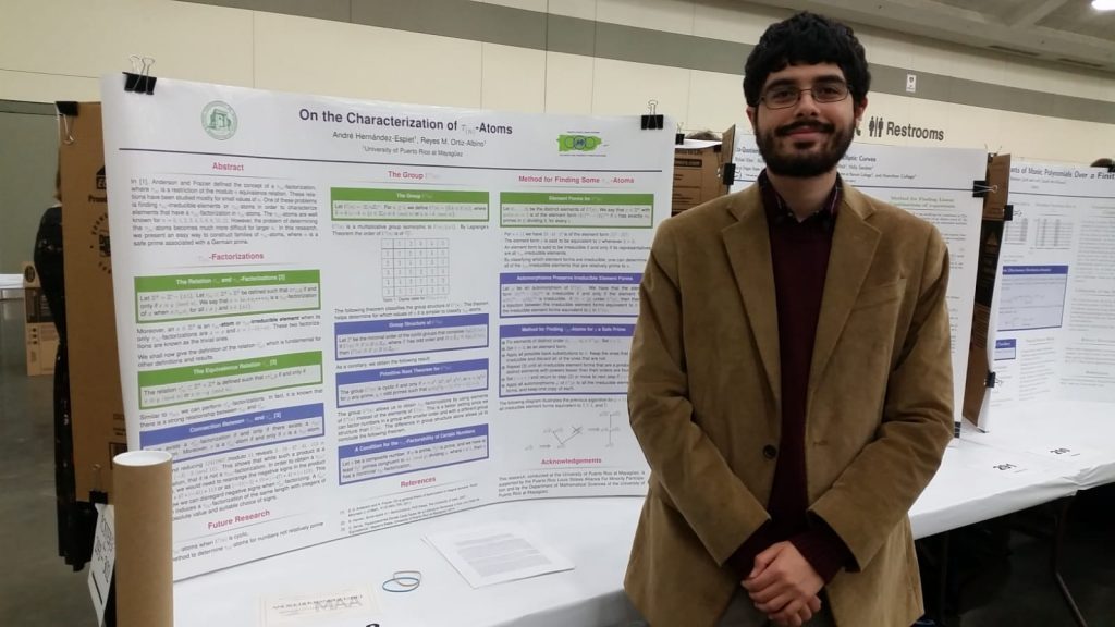 André Hernández Espiet recibió el Outstanding Award durante la convención de la Joint Mathematical Meeting, celebrada en Baltimore. (Suministrada)