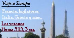 Viaje de estudios a Europa