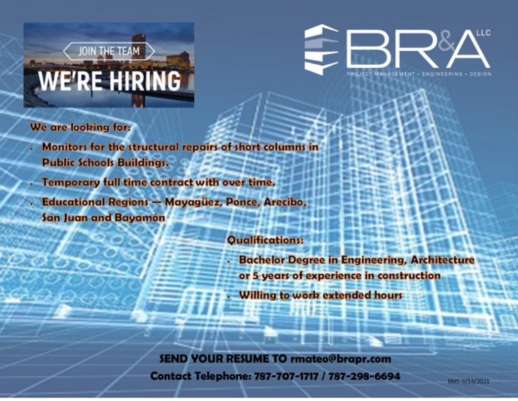 OPORTUNIDAD DE EMPLEO
