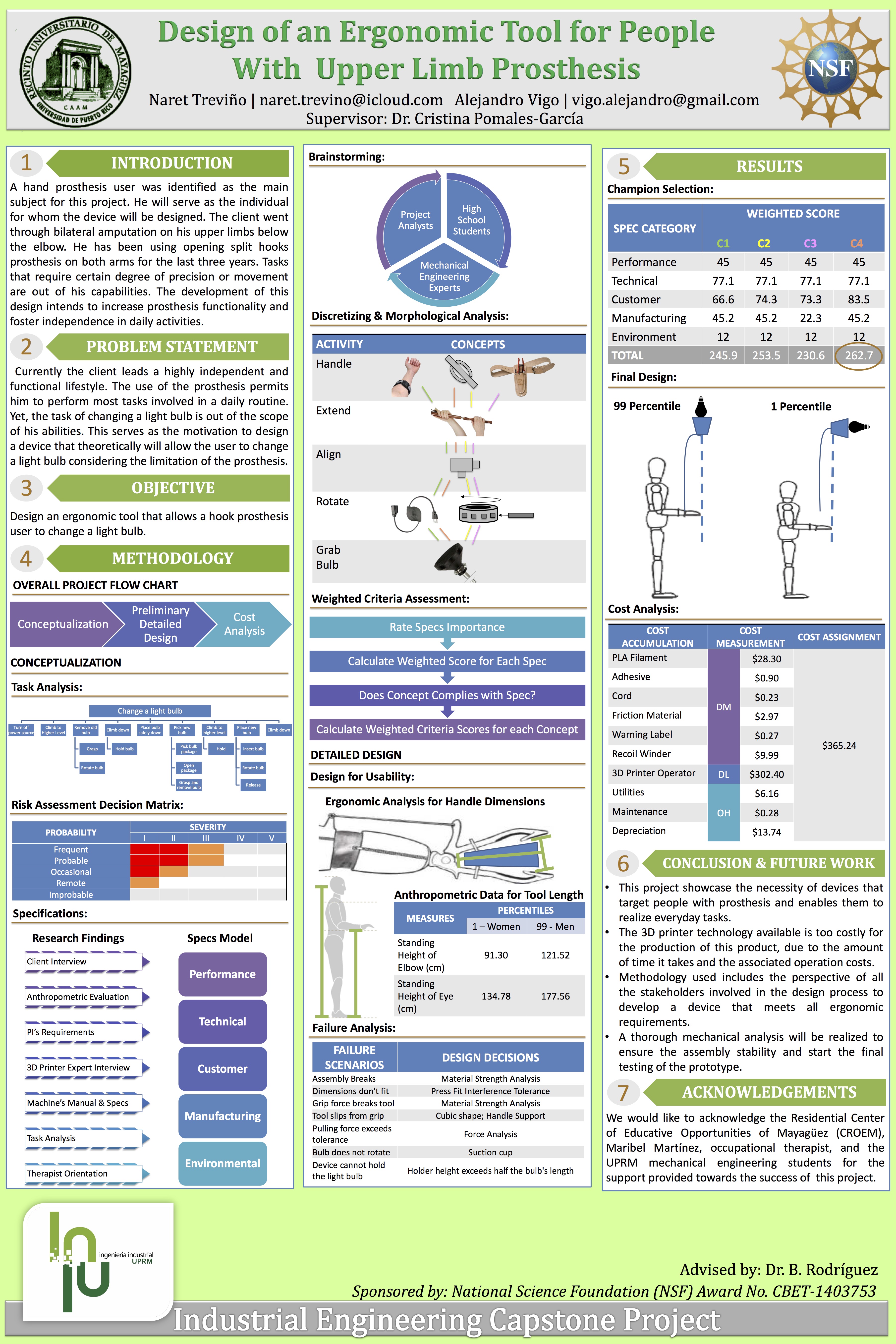 Design of an Ergonomic Tool for People with Upper Limb Prosthesis (Poster)