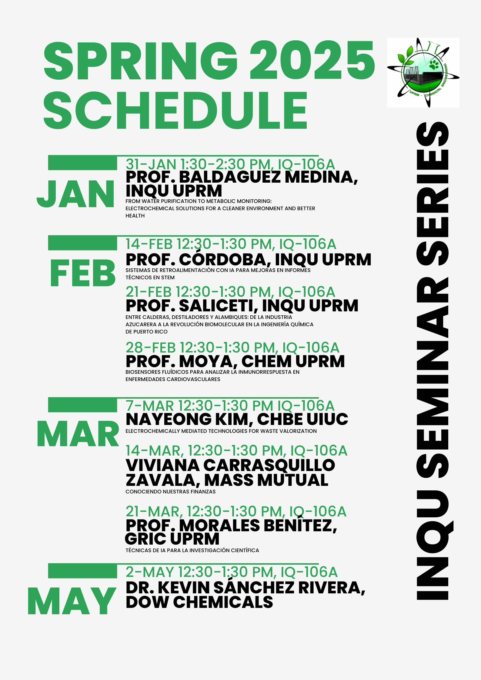 Exciting Seminars This Semester! 📢✨