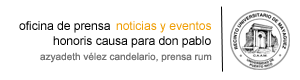 honoris causa para don Pablo