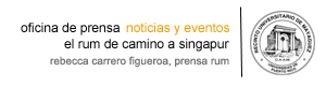 El RUM de camino a Singapur