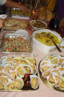 Platos típicos ganadores confeccionados por el equipo de Israel.