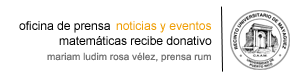 Matemáticas recibe donativo