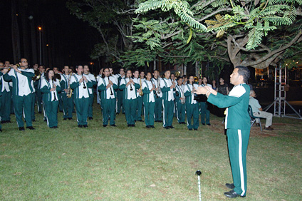 Durante el año, la Banda se presenta en varias actividades como la graduación, el Encendido Navideño, la Feria Agrícola Cinco Días con Nuestra Tierra, y el Aniversario del Colegio.