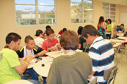 Este año la iniciativa también contó, por primera vez, con la asistencia de algunos alumnos varones.