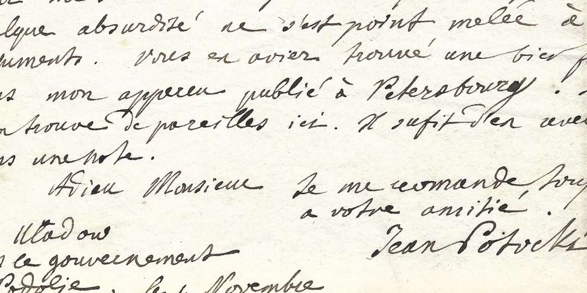Potocki letter