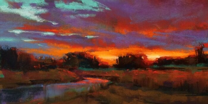 Mix of colors in the sky