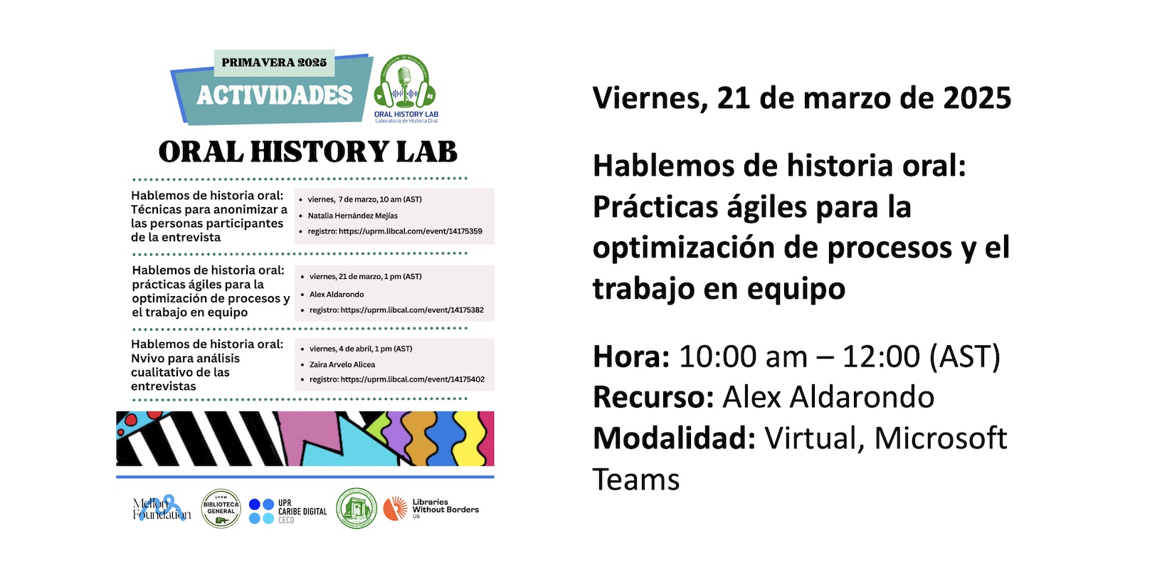 Prácticas ágiles para la optimización de procesos y el trabajo en equipo.