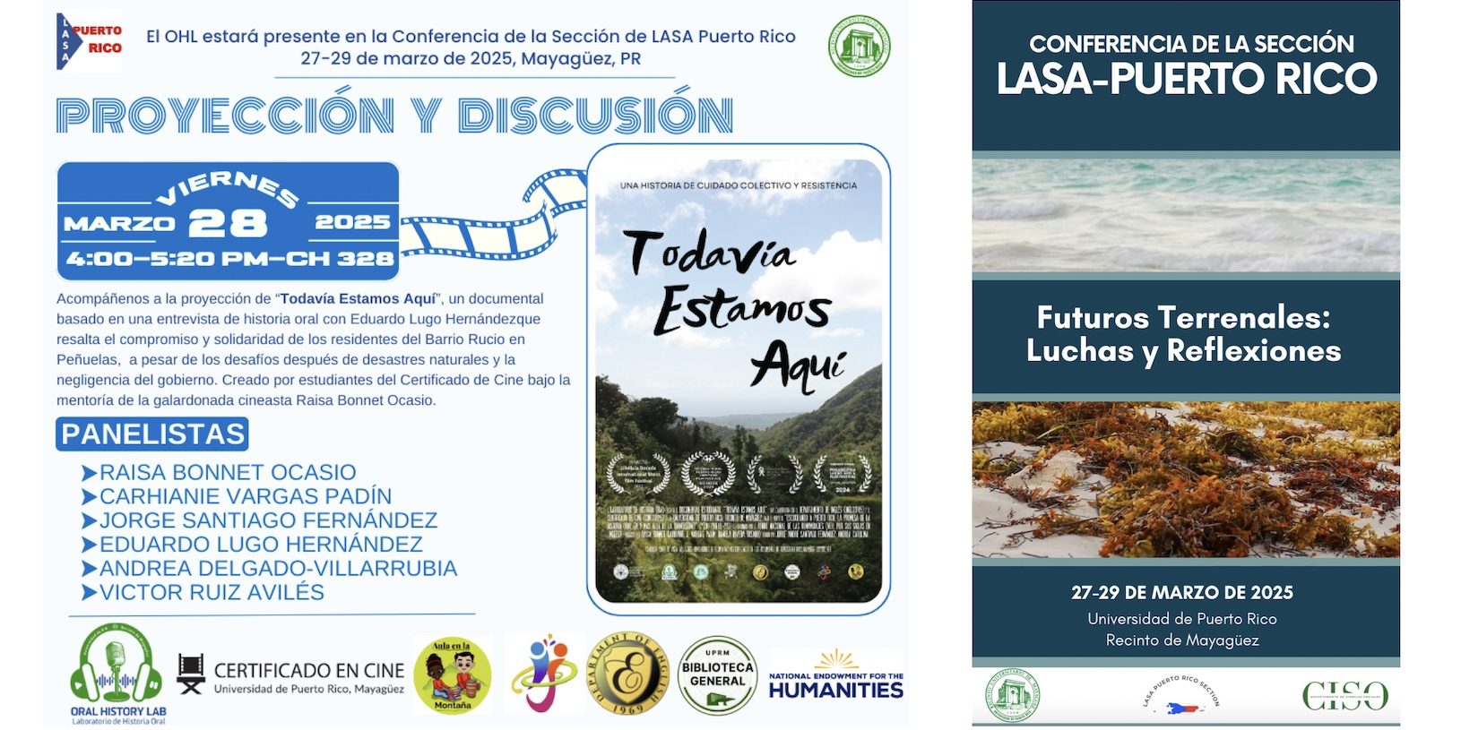 Todavía Estamos Aquí: Proyección y Discusión (LASA) Todavía Estamos Aquí: Proyección y Discusión (LASA)