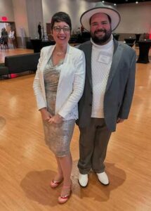 Ricia Chansky con Edcel Cintrón González, estudiante del UPRM MAEE que ahora es candidato doctoral en ISU