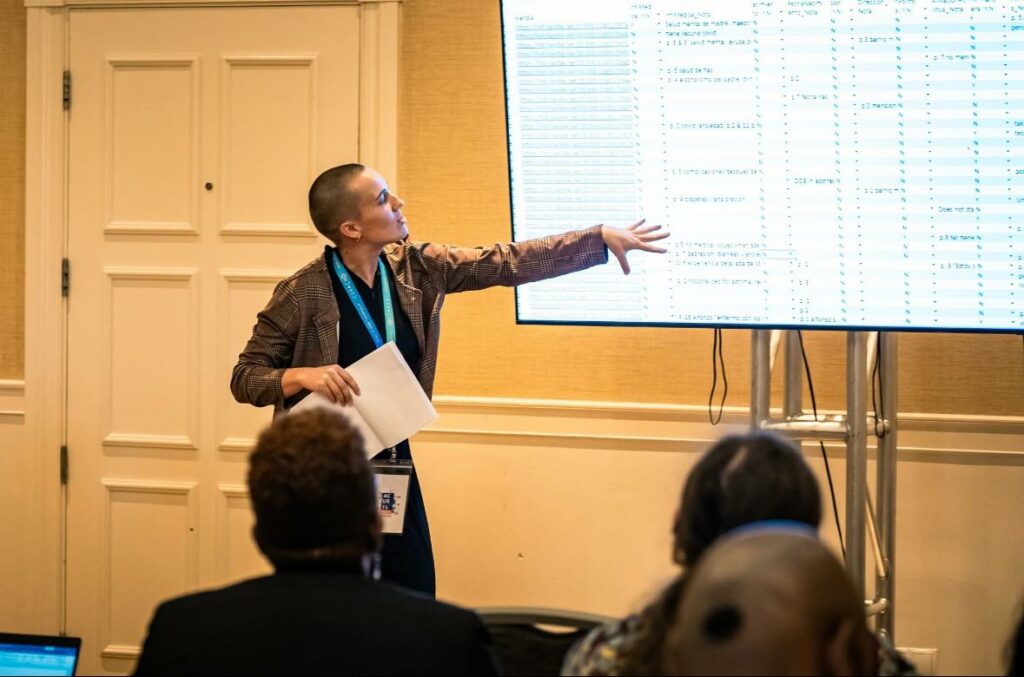 Sonny Weeks presenting at ACURIL conference