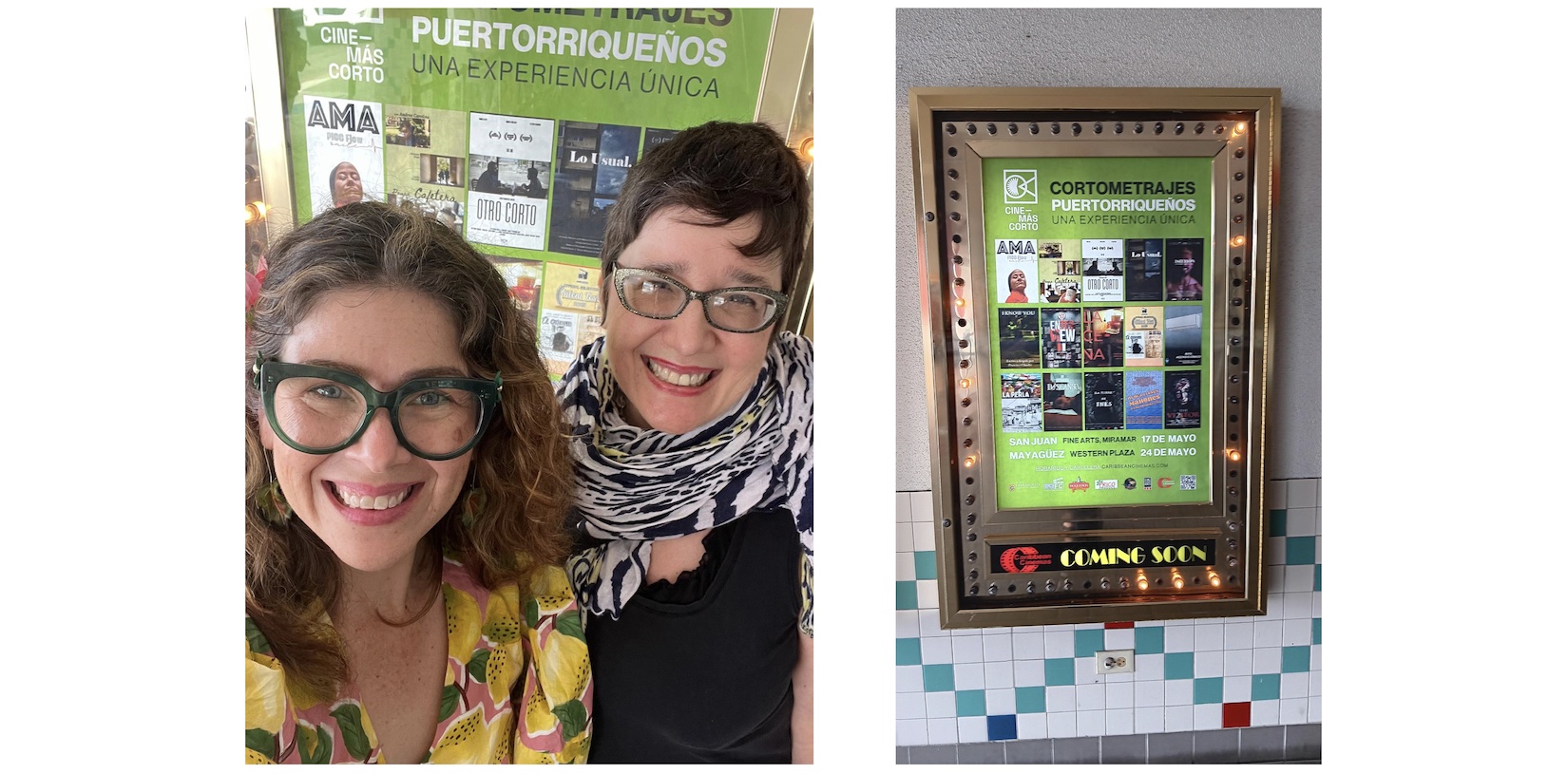 PerlArte Director Lorel Cubano and OHL Director Ricia Chansky at film La Perla en que vivimos... screening May 24, 2025