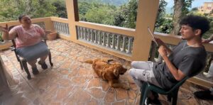 Filming and interviewing in Rubias, Yauco