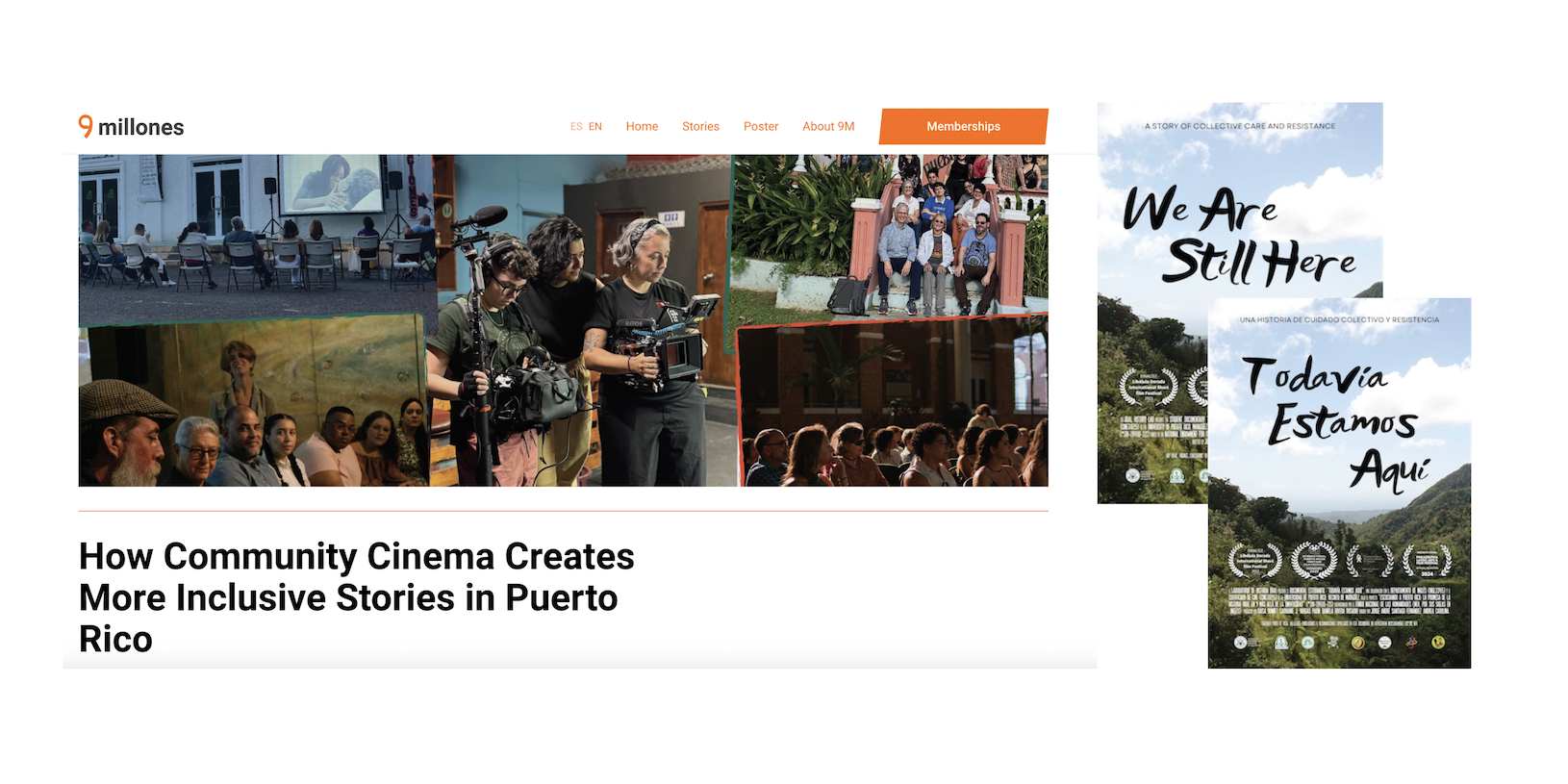 The OHL featured in an article about community cinema