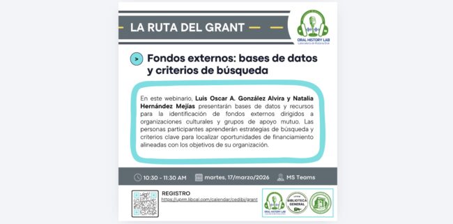 Fondos externos: bases de datos y criterios de búsqueda
