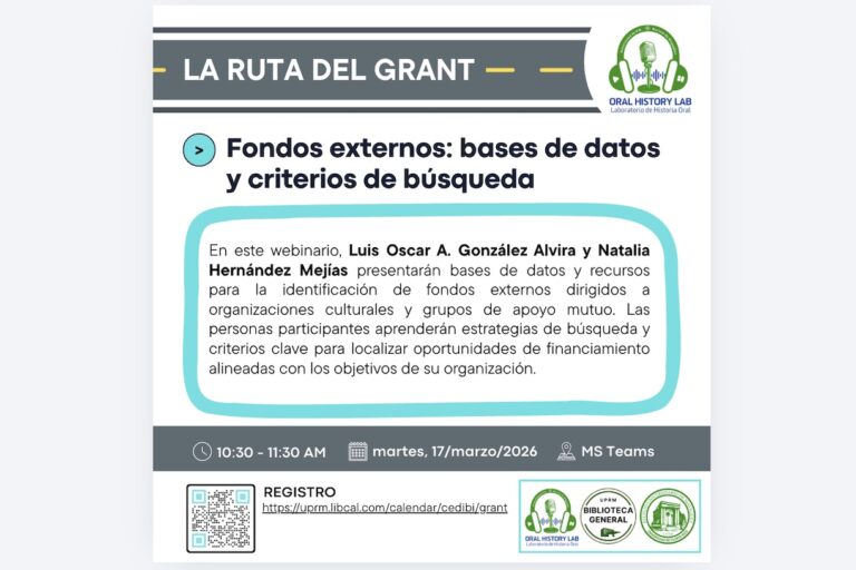 Fondos externos: bases de datos y criterios de búsqueda