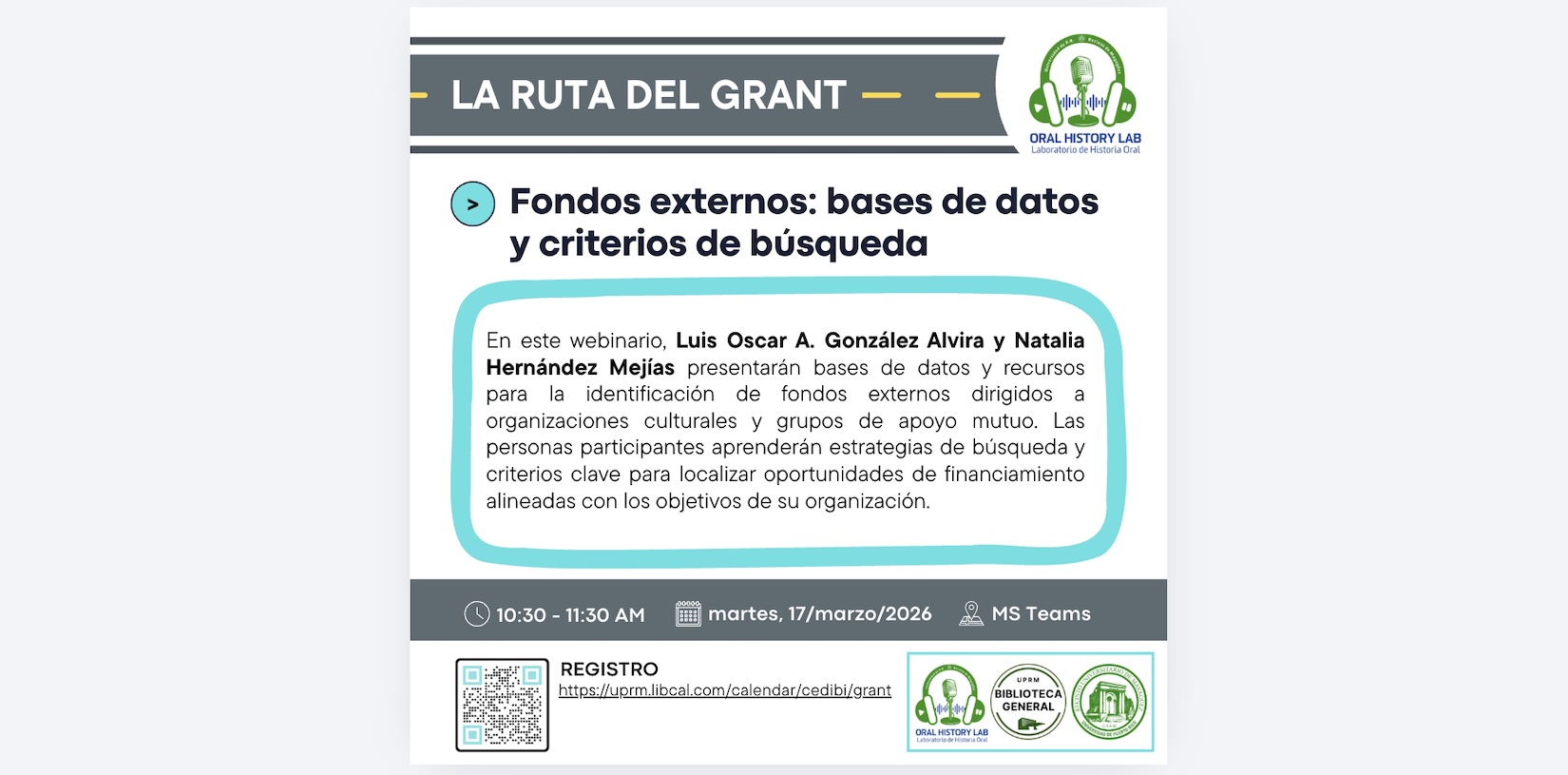 Fondos externos: bases de datos y criterios de búsqueda