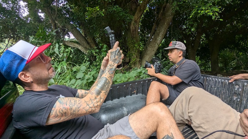 Rubias, canto de luz filming