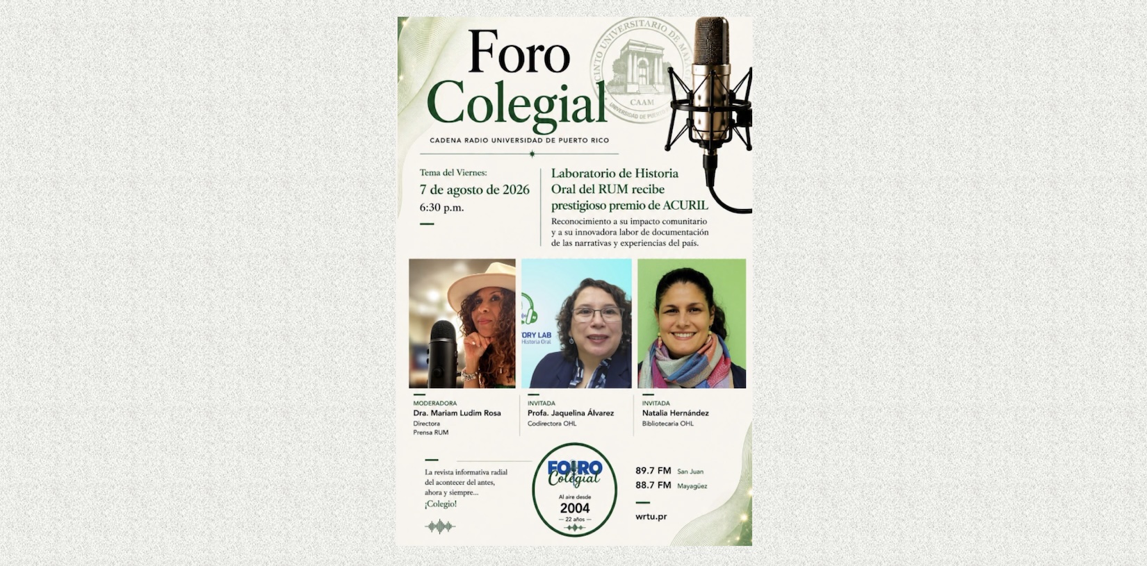 Foro Colegial interview Foro Colegial interview