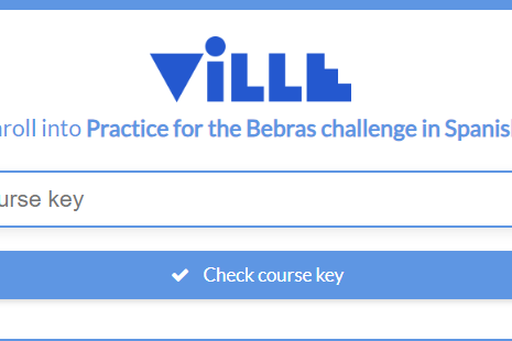 Anuncio práctica de tasks Bebras PR 2023 sistema ViLLE