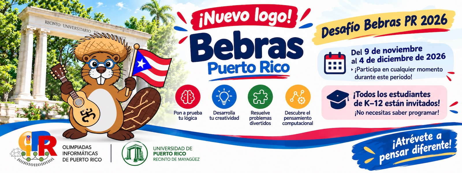 bannerPublicidadBebrasPR1600x600 Para promocionar Bebras de noviembre 9 a diciembre 4