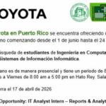 Internado de Verano- Toyota de Puerto Rico