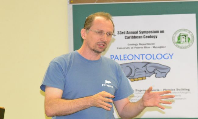 Desde la Universidad de Montpellier en Francia, se integró el doctor Phillipe Münch, investigador principal del proyecto GAARAnti. (Foto por Carlos Díaz/Prensa RUM)