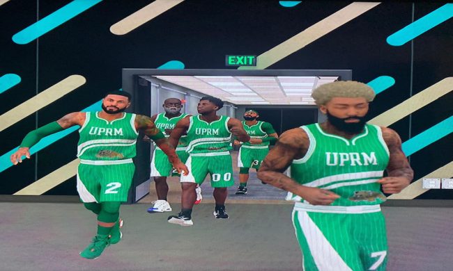 La inventiva colegial revivió el equipo de baloncesto del RUM a través del videojuego NBA 2K20. (Foto por Huella Deportiva)