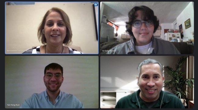 La doctora Bernadette Delgado Acosta recibió con beneplácito a la clase 2021 que este semestre inicia estudios en el programa doctoral del Departamento de Psicología del RUM. Suministrada