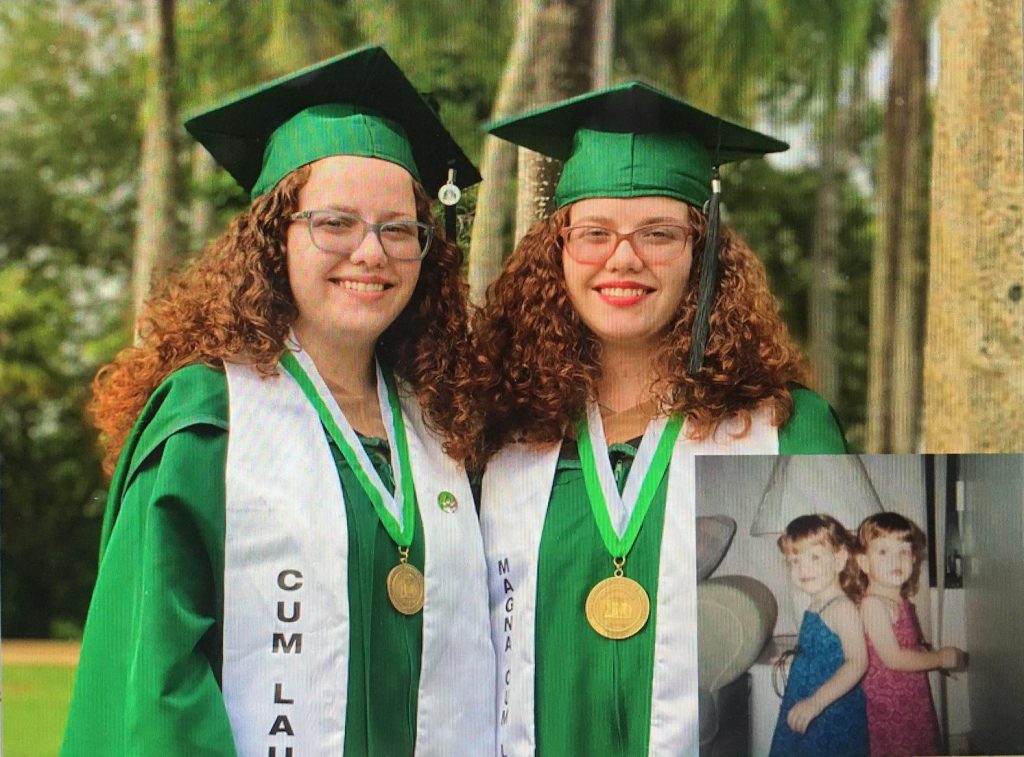 Las hermanas gemelas Daniela y Natalia Morales Peña durante sus años de estudios en el Colegio de Administración de Empresas del Recinto Universitario de Mayagüez (RUM) de la Universidad de Puerto Rico (UPR) se les conoció como Las Gemelas de Empresas, por su gran parecido. Y un elemento que caracteriza a estas dos colegiales es su buen sentido del humor. Prensa RUM conversó con ellas para contarnos cómo fueron sus vidas en su alma mater, nos contarán cómo fueron reclutadas para protagonizar un cortometraje y sus nuevas metas.