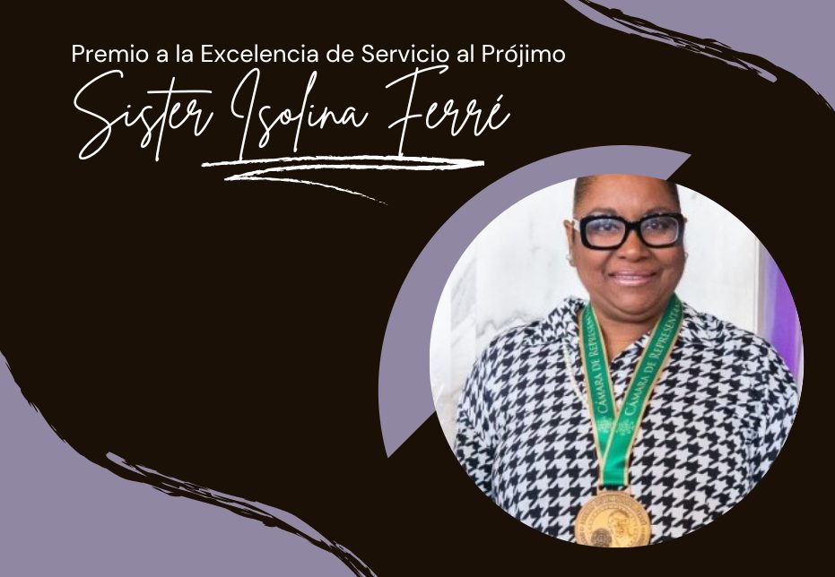 En tributo a su compromiso, entrega y solidaridad, Lucy Serrano Gastón recibió el premio Sister Isolina Ferré a la excelencia del Servicio al Prójimo, en la categoría de desarrollo comunitario, por su labor como fundadora y consejera de la organización Come Colegial del Recinto Universitario de Mayagüez (RUM). Con 28 años de servicio en la institución que también es su alma mater, la actual oficial administrativa de la Oficina de Estudios Graduados (OEG), ha dedicado ya casi una década al colectivo que persigue que ningún estudiante pase hambre o necesidad de alimentos.