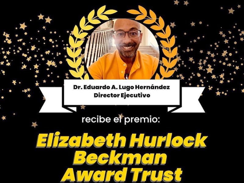 El doctor Eduardo A. Lugo Hernández, catedrático del Departamento de Psicología del Recinto Universitario de Mayagüez (RUM), se convirtió en el primer puertorriqueño en recibir el reconocimiento Elizabeth Hurlock Beckman Award Trust, que se otorga a aquellos profesores que han inspirado en la formación de sus estudiantes para que hagan la diferencia en sus comunidades.