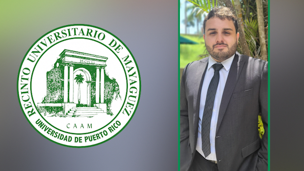 El colegial Edwin C. López Ramos se convirtió en el primer estudiante graduado en completar un doctorado del Departamento de Ingeniería Mecánica (INME) del Recinto Universitario de Mayagüez (RUM). Su logro ocurrió recientemente tras la defensa y presentación de su disertación, la que aprobó con excelencia y con todas las recomendaciones favorables. Bajo la consejería y dirección de la doctora Silvina Cancelos Mancini, el alumno investigó el tema de los Efectos de la ruptura de burbujas sobre la viabilidad de glóbulos rojos, sometidos a una onda estacionaria acústica resonante.
