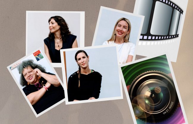 Tender Aesthetic Vintage Realistic Scattered Pictures Photo Collage