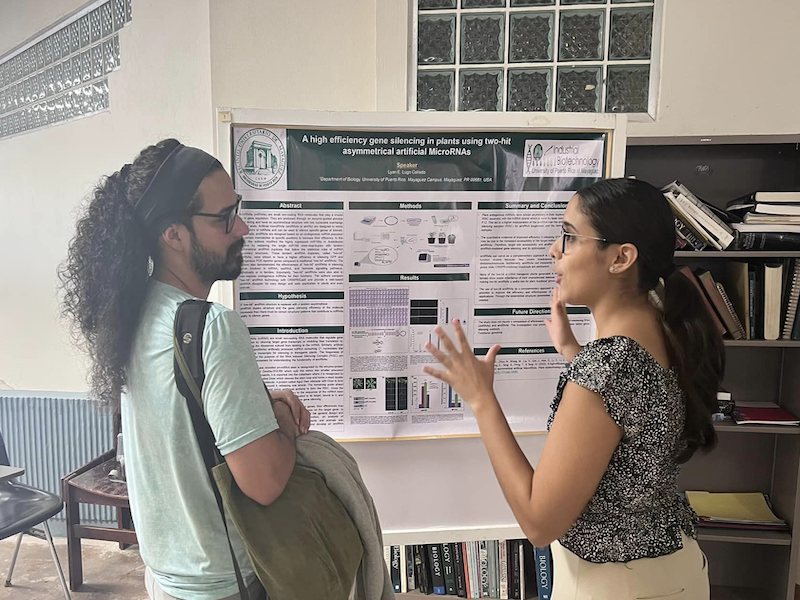 Los estudiantes del Programa de Biotecnología Industrial realizaron actividades para presentar sus investigaciones científicas. Suministrada