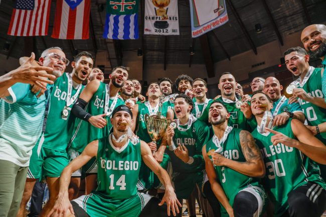 Para cerrar con broche de oro el segundo año consecutivo de la final de Festival Deportivo de la LAI en Mayagüez, el equipo colegial de baloncesto masculino se alzó con el campeonato luego de 31 años se sequía campeonil.  Foto LAI Para cerrar con broche de oro el segundo año consecutivo de la final de Festival Deportivo de la LAI en Mayagüez, el equipo colegial de baloncesto masculino se alzó con el campeonato luego de 31 años se sequía campeonil. Foto LAI