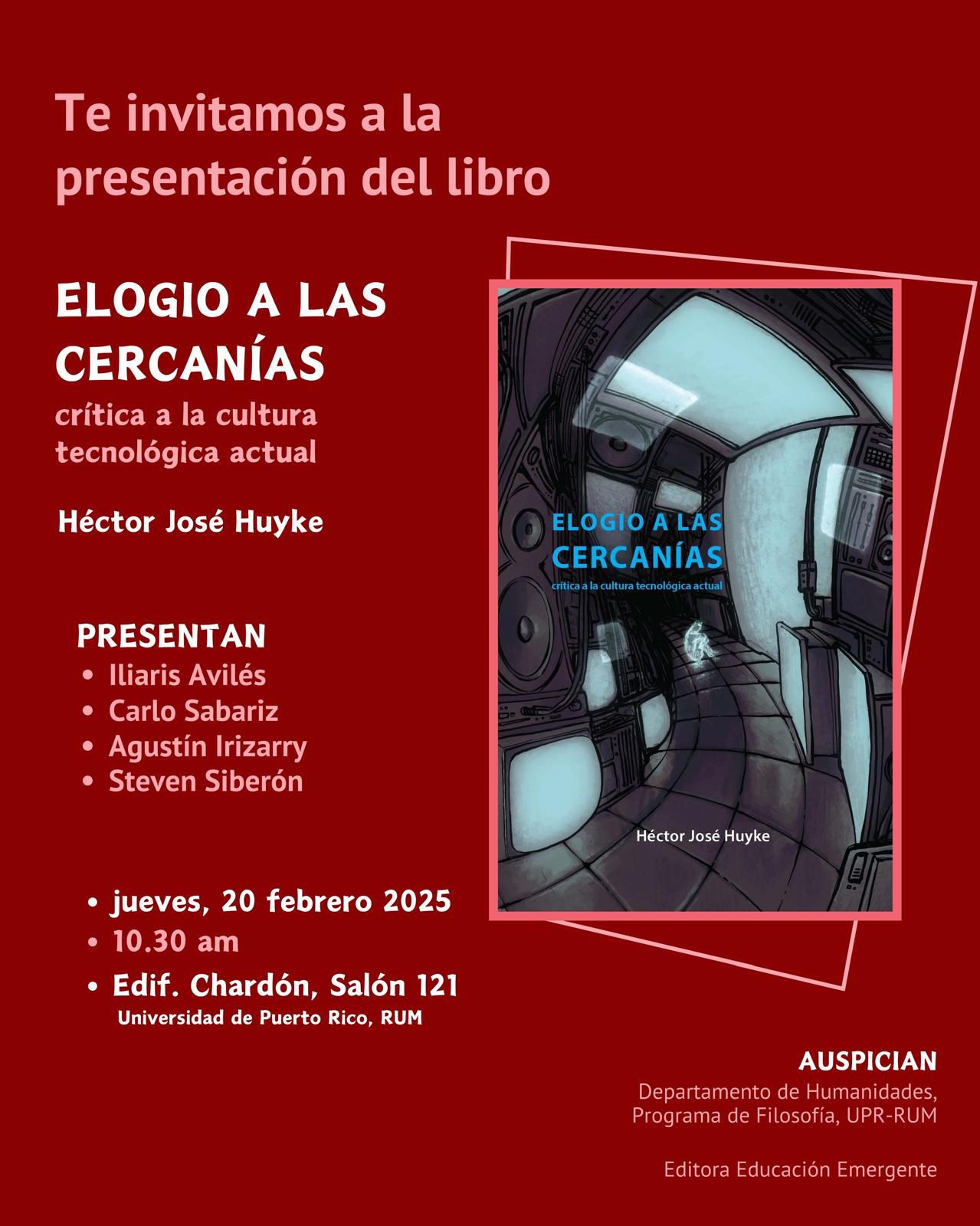 presentación del libro elogio a las cercanías