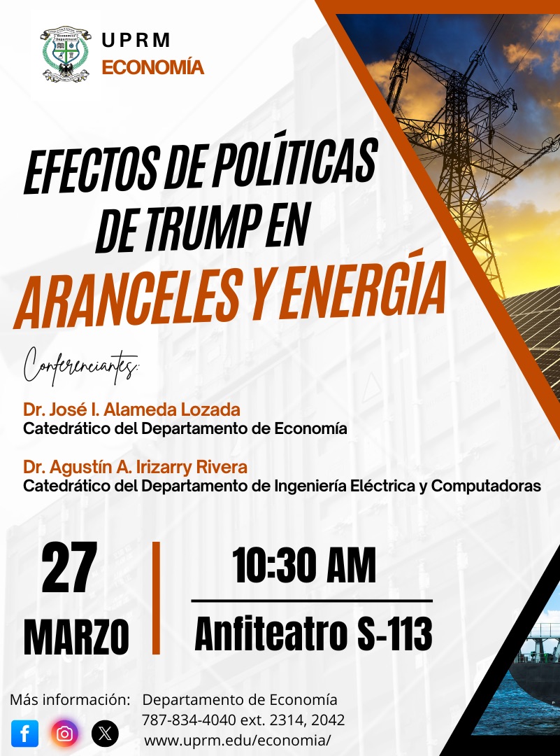 Conferencia efectos de políticas de Trump en aranceles y energía