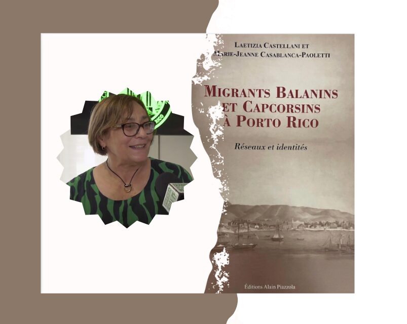 Foto de la Dra. Paoletti Casablanca al lado de foto de la portada de su libro