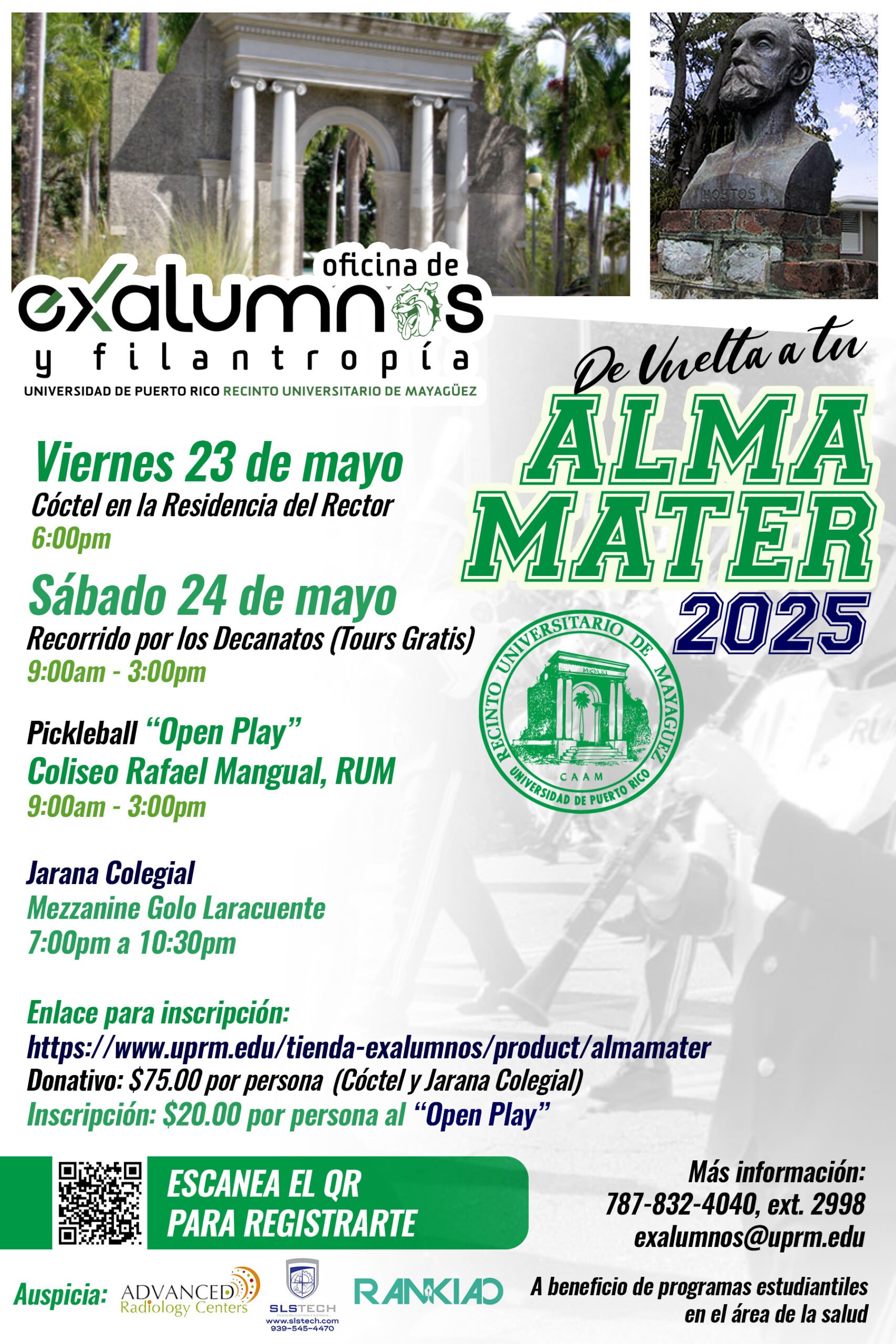 De vuelta a tu alma mater. Evento de la Oficina de Exalumnos y Filantropía.
